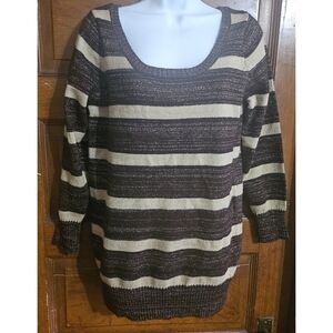 Metaphor Shimmer Striped Sweater